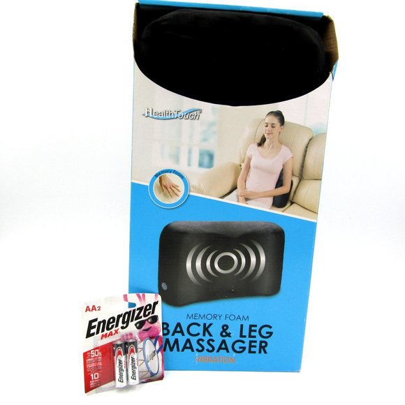 Health Touch Memory Foam Vibrating BACK & LEG MASSAGER Brand New Batteries Incl. - Picture 11 of 12